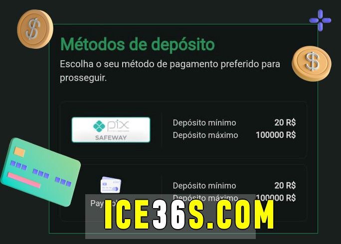 O cassino ice36 bet oferece uma grande variedade de métodos de pagamento